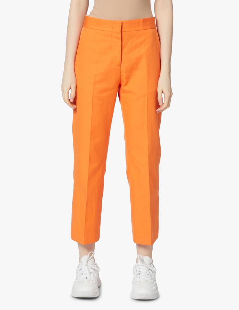 rinascente MSGM Linen cropped trousers