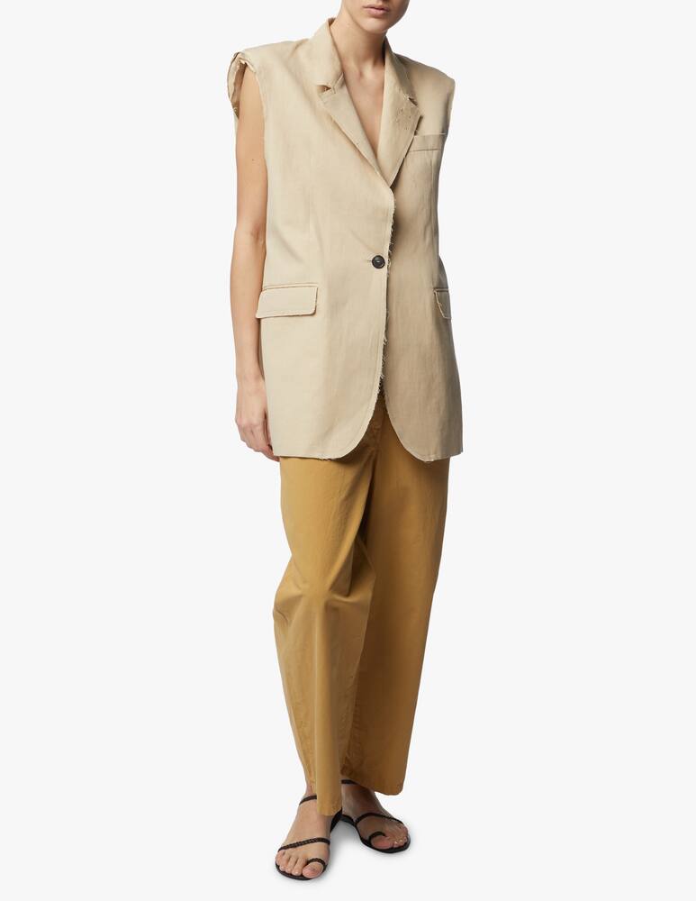 rinascente MSGM Linen blend vest
