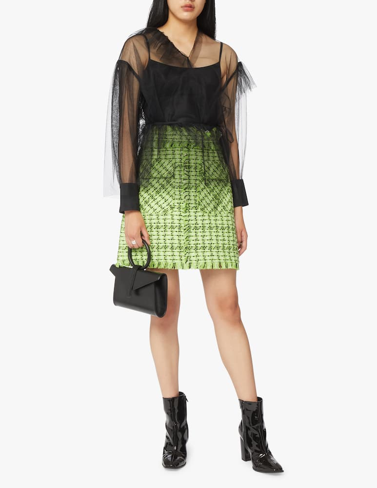 rinascente MSGM Tweed mini skirt