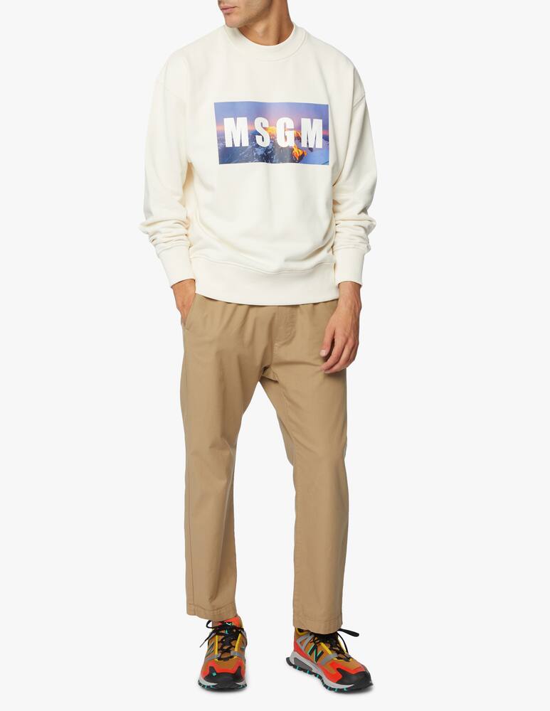 rinascente MSGM Felpa girocollo logo mountain