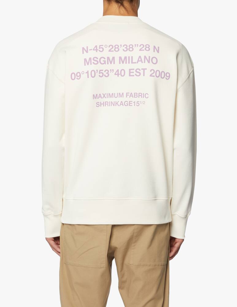 rinascente MSGM Felpa girocollo logo mountain