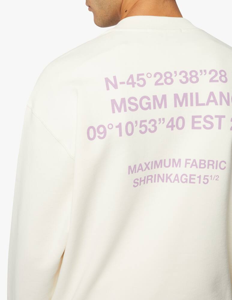 rinascente MSGM Felpa girocollo logo mountain