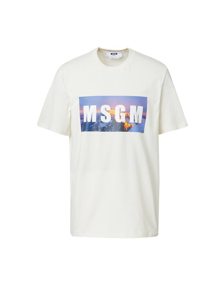 rinascente MSGM T-shirt logo mountain
