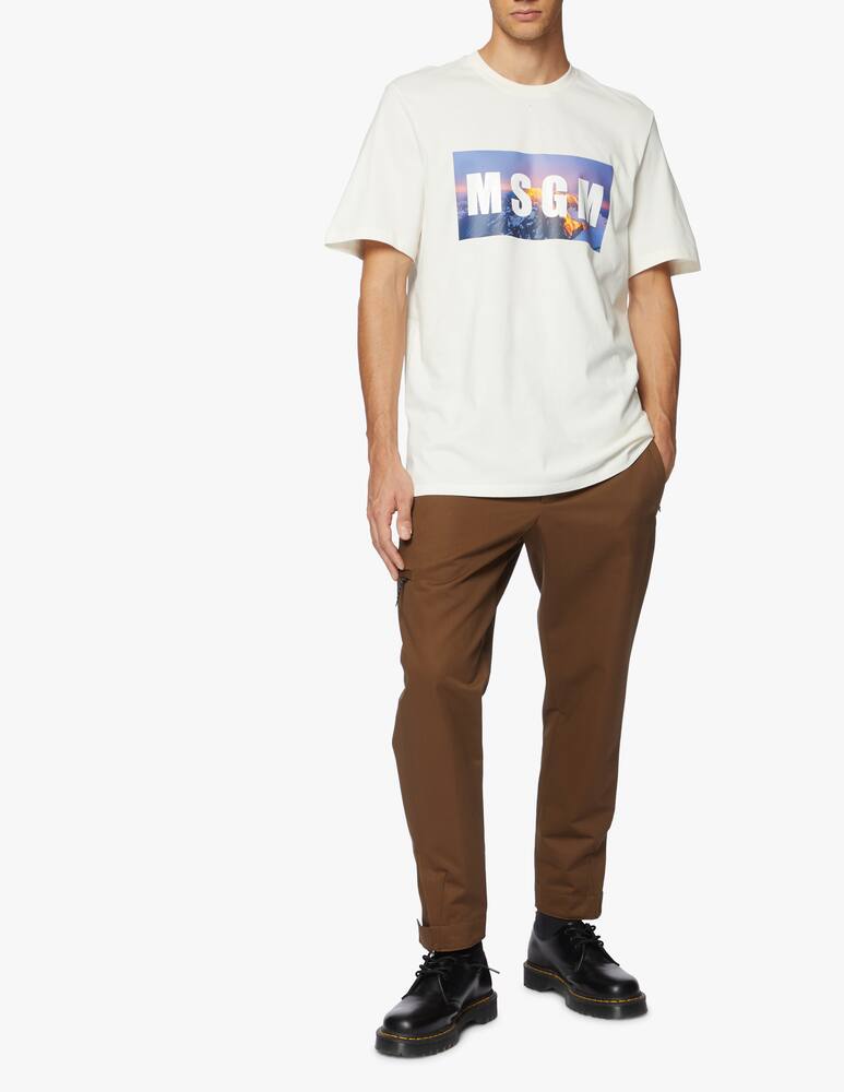 rinascente MSGM T-shirt logo mountain