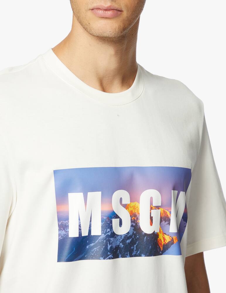 rinascente MSGM T-shirt logo mountain