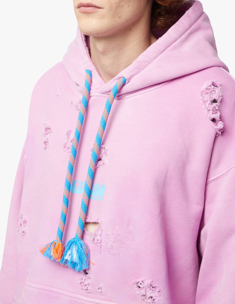 rinascente MSGM Felpa con cappuccio dystressed