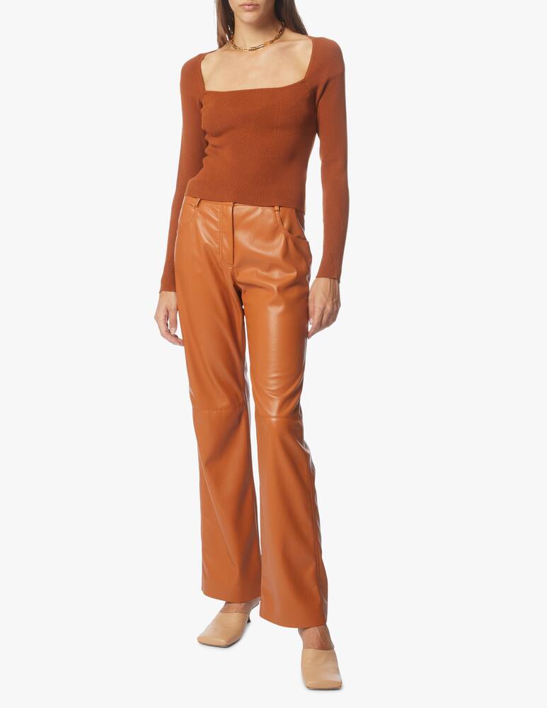 rinascente MSGM Faux leather straight pants