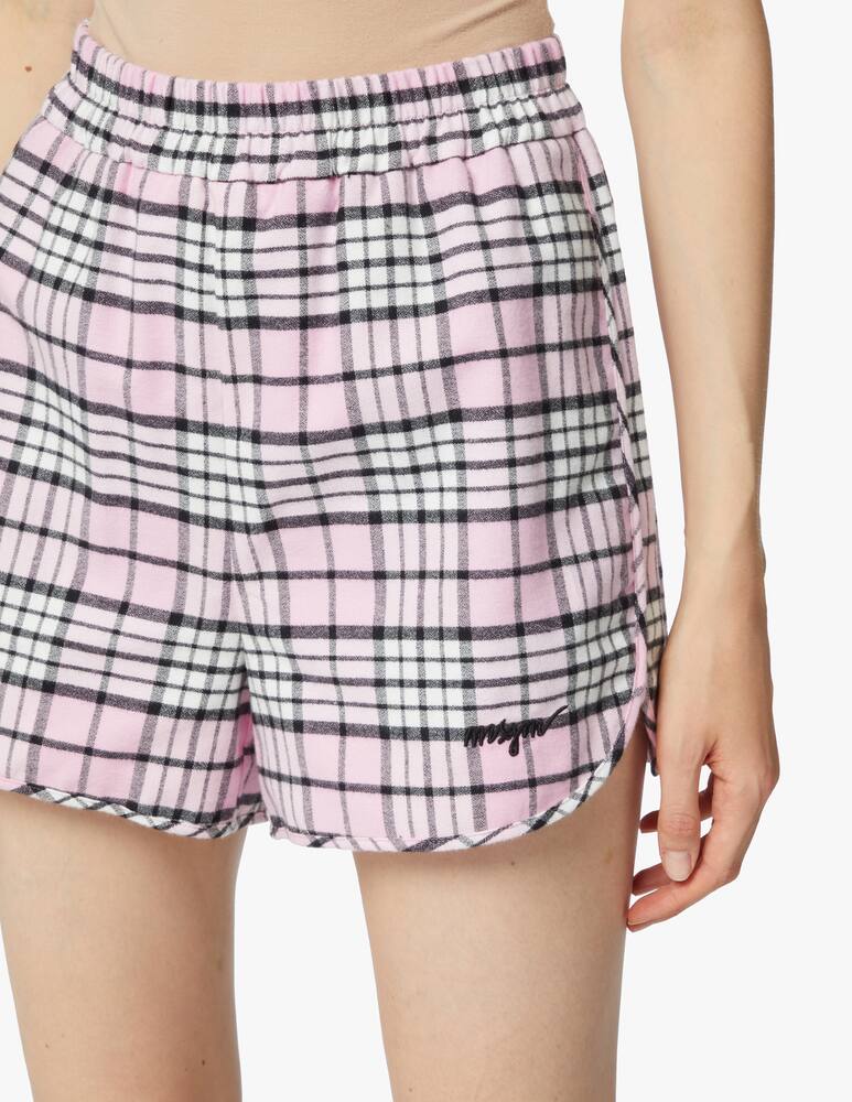 rinascente MSGM Check cotton bermuda shorts