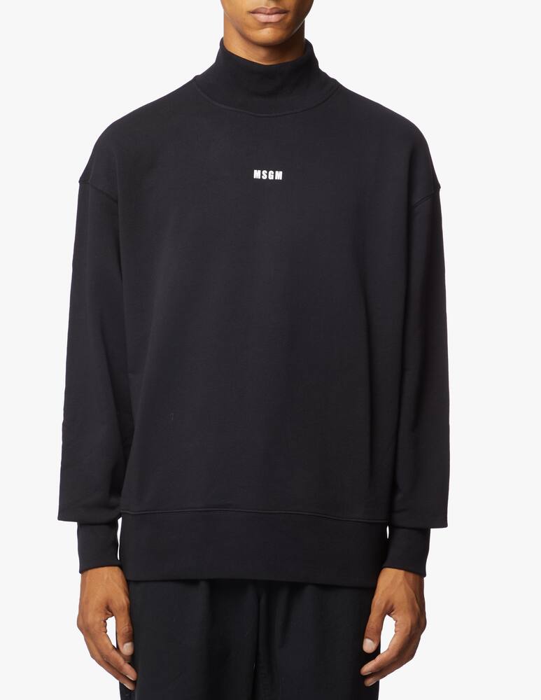rinascente MSGM Tutleneck logo sweatshirt