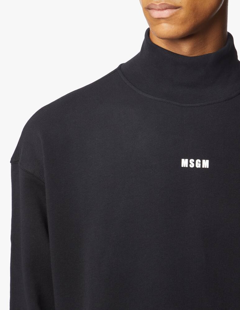 rinascente MSGM Tutleneck logo sweatshirt