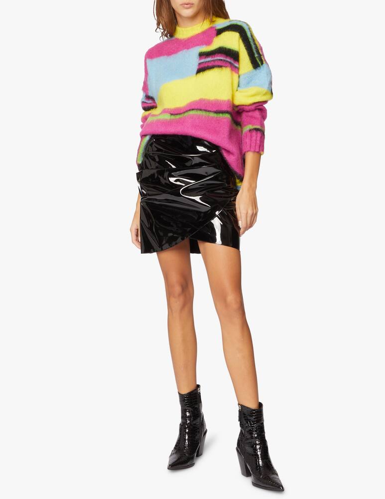 MSGM Asymmetrical mini skirt in vinyl - picture 2 MSGM Asymmetrical mini skirt in vinyl - picture 2