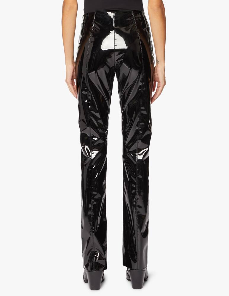 rinascente MSGM Pantaloni a sigaretta e vita alta in vinil