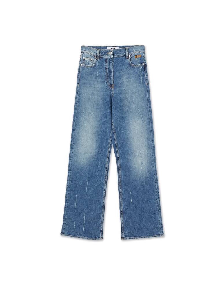 rinascente MSGM Jeans boyfriend a vita media in cotone