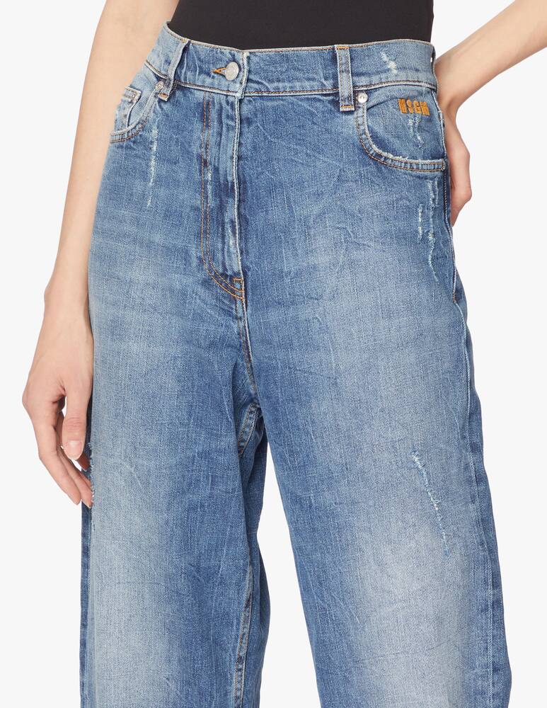 rinascente MSGM Jeans boyfriend a vita media in cotone