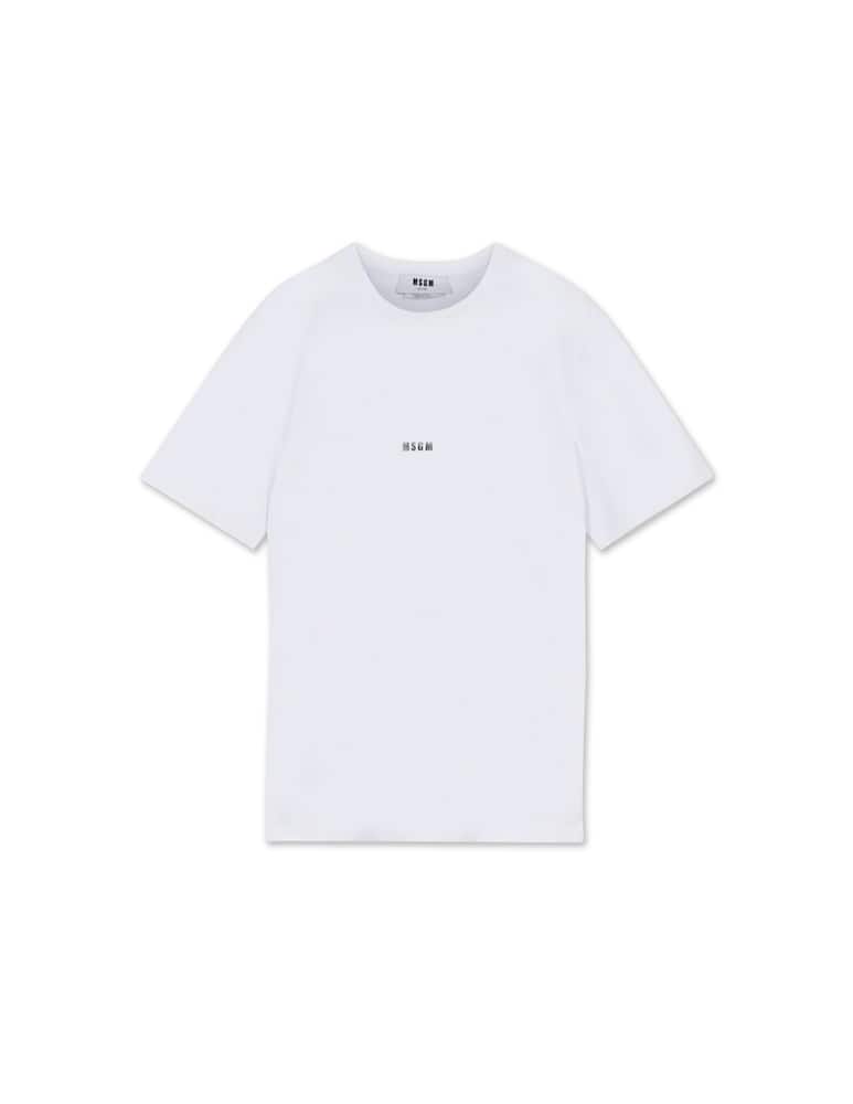 MSGM Maglietta girocollo logo piccolo - immagine 1 MSGM Maglietta girocollo logo piccolo - immagine 1