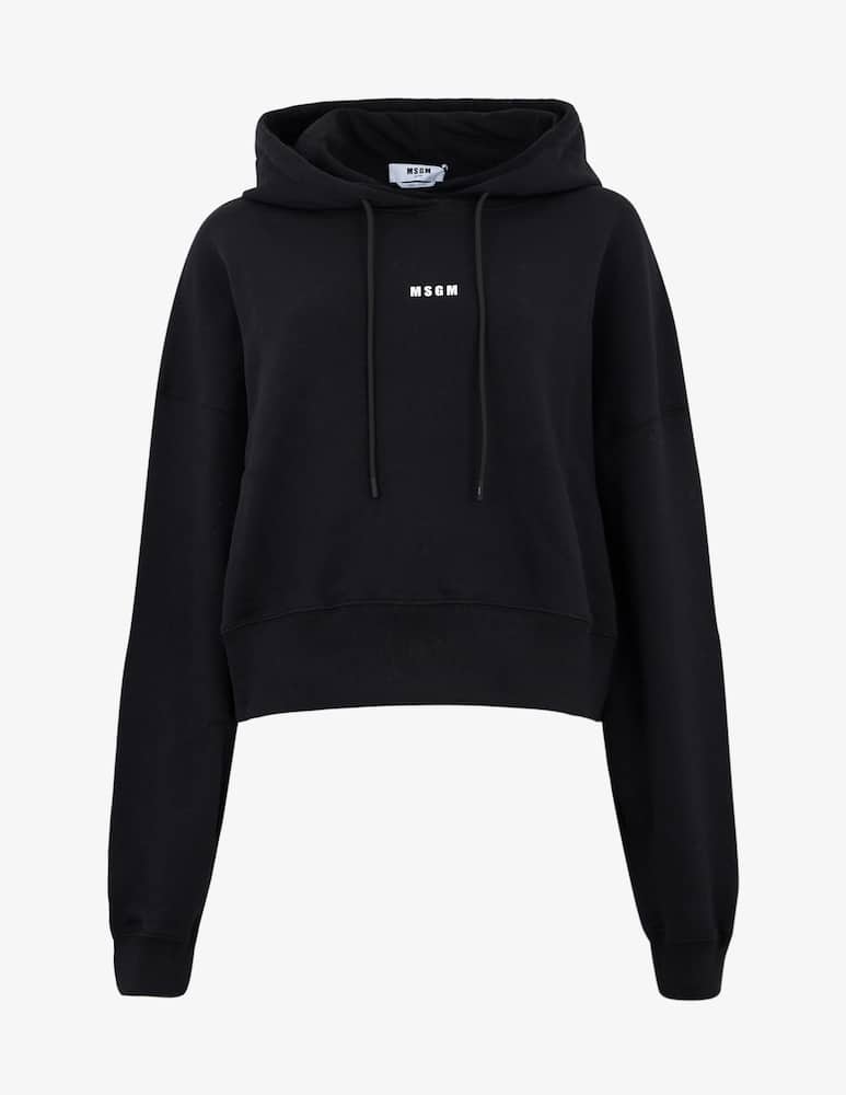 MSGM Felpa manica lunga in cotone con logo - immagine 1 MSGM Felpa manica lunga in cotone con logo - immagine 1