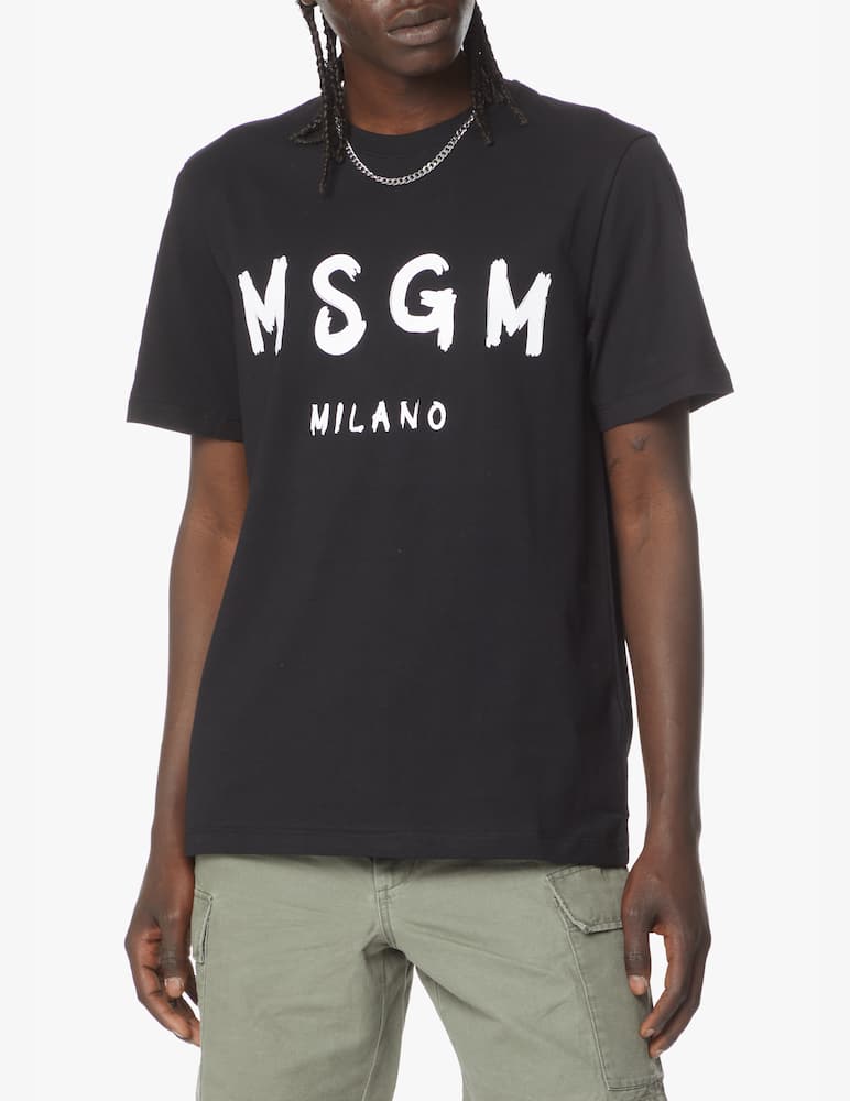 MSGM Maglietta manica corta logo spray - immagine 1 MSGM Maglietta manica corta logo spray - immagine 1