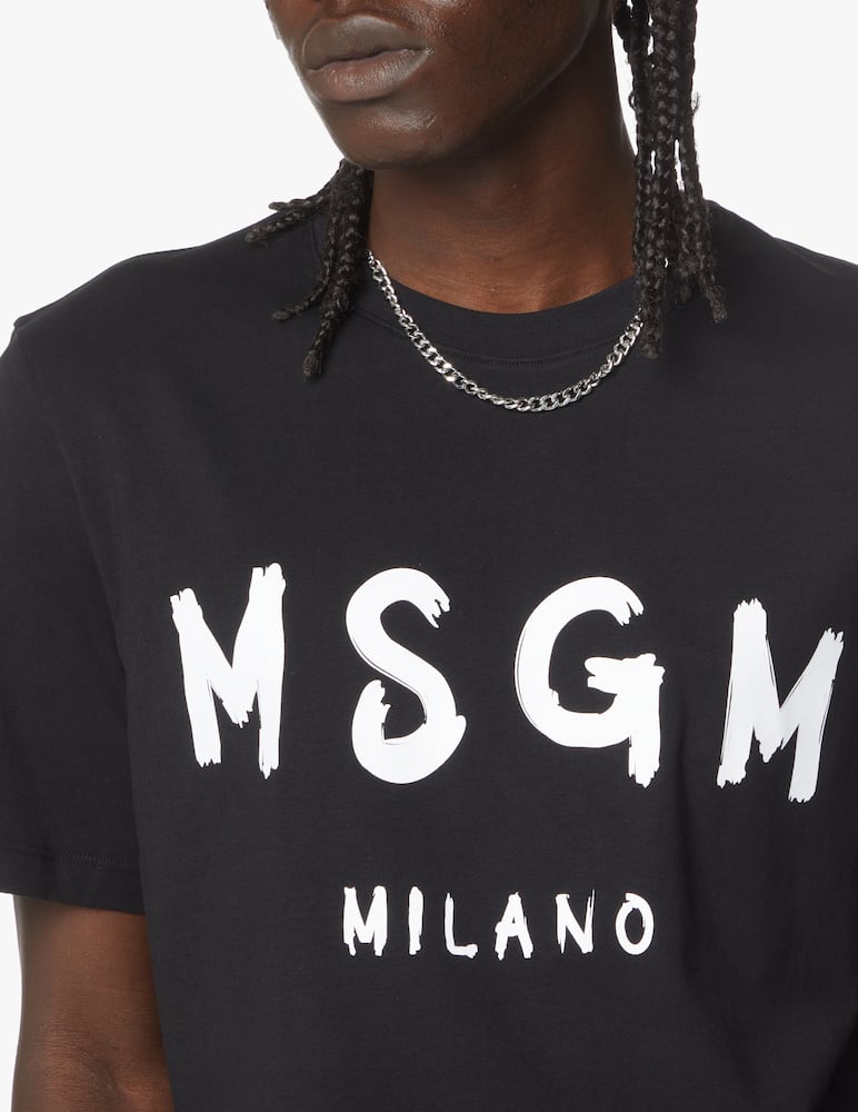 MSGM Maglietta manica corta logo spray - immagine 4 MSGM Maglietta manica corta logo spray - immagine 4