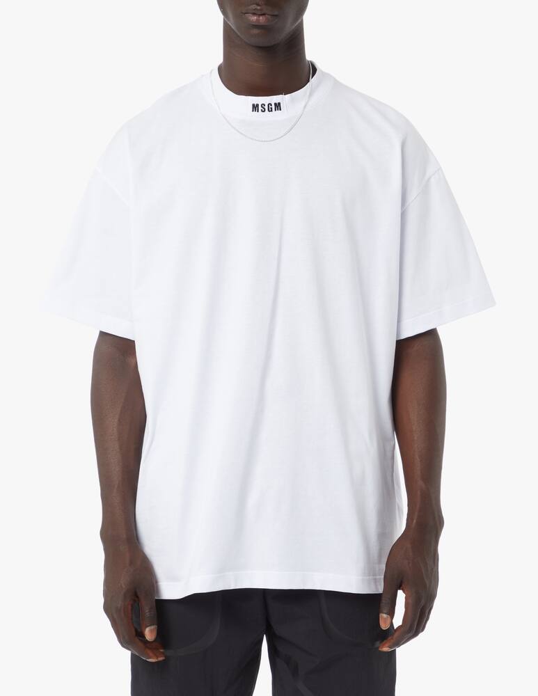 rinascente MSGM T-shirt con logo sul colletto