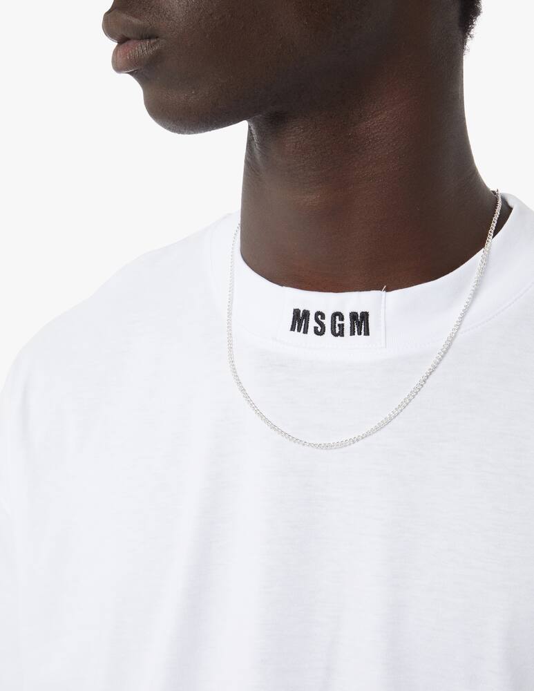 rinascente MSGM T-shirt con logo sul colletto