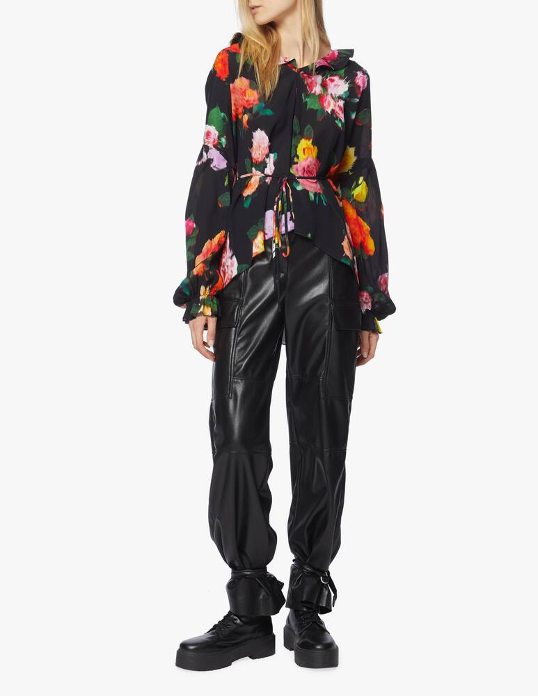 rinascente MSGM Faux leather cargo pants