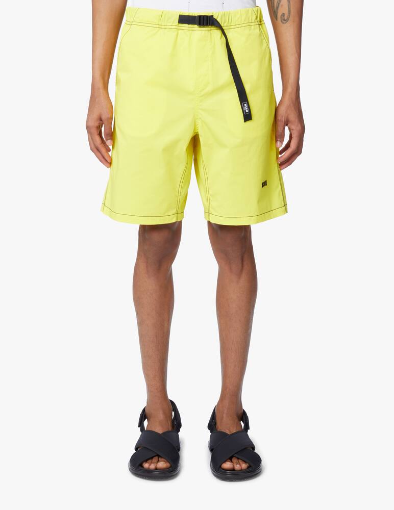 rinascente MSGM Belt shorts logo - yellow