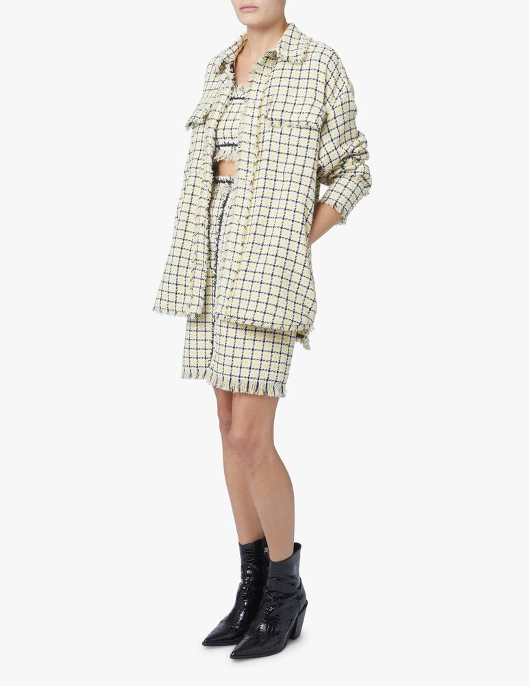 rinascente MSGM Overshirt in tweed - giallo