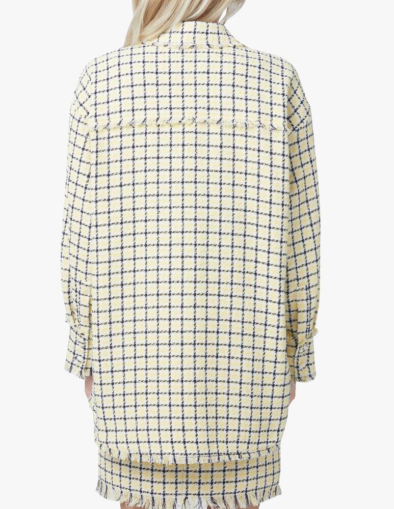 rinascente MSGM Overshirt in tweed - giallo