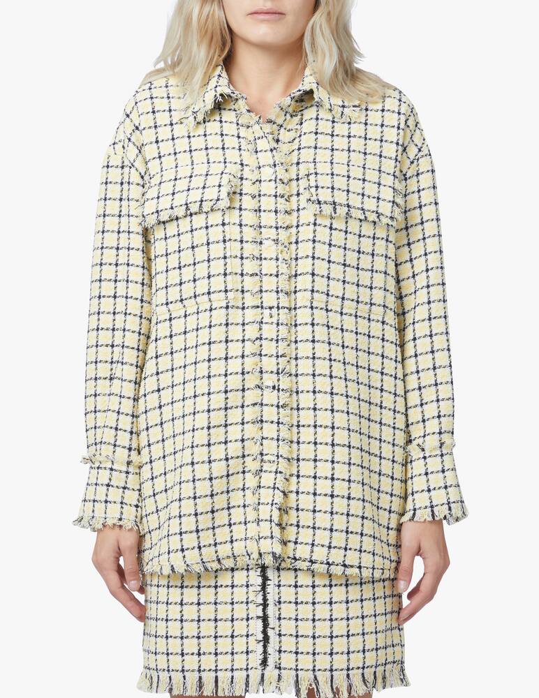 MSGM Overshirt in tweed - giallo - immagine 1 MSGM Overshirt in tweed - giallo - immagine 1