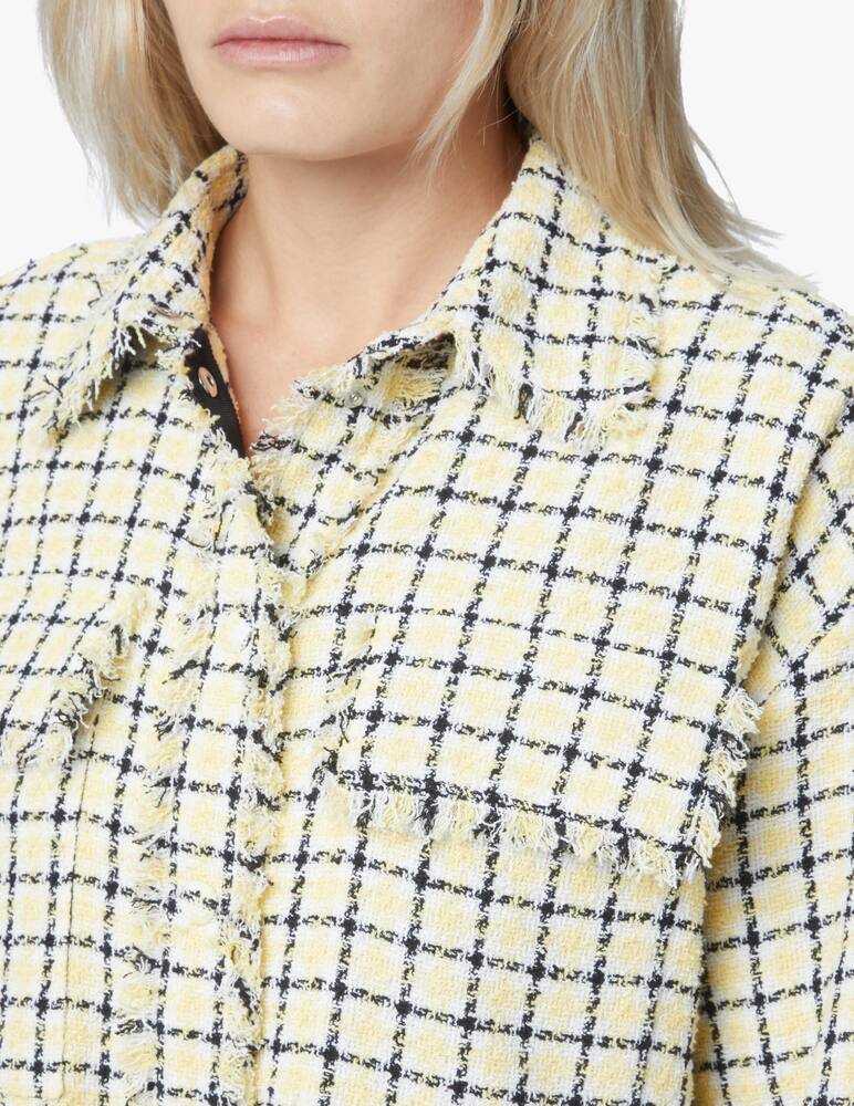 rinascente MSGM Overshirt in tweed - giallo