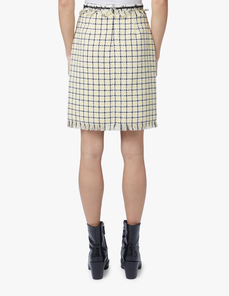 rinascente MSGM Tweed midi skirt - yellow