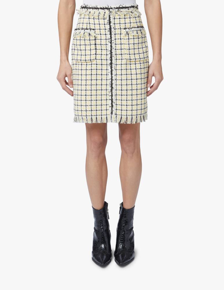 rinascente MSGM Tweed midi skirt - yellow