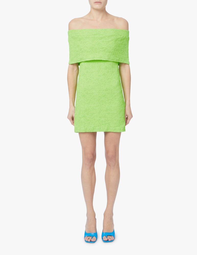 rinascente MSGM Vestito mini in misto cotone - verde