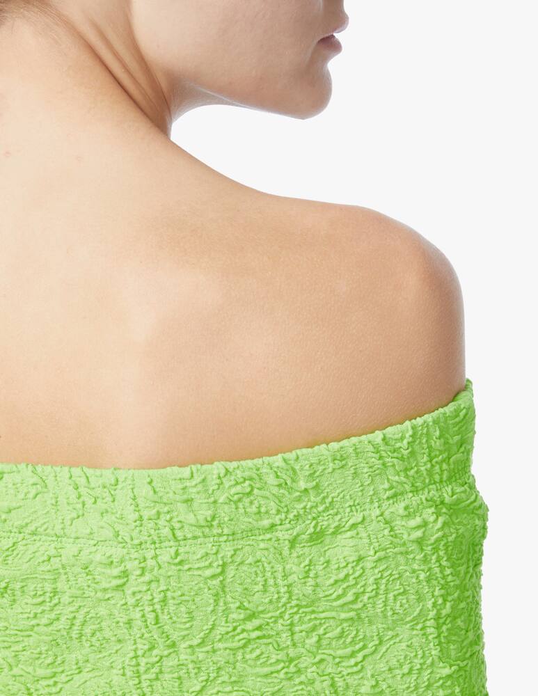 rinascente MSGM Vestito mini in misto cotone - verde