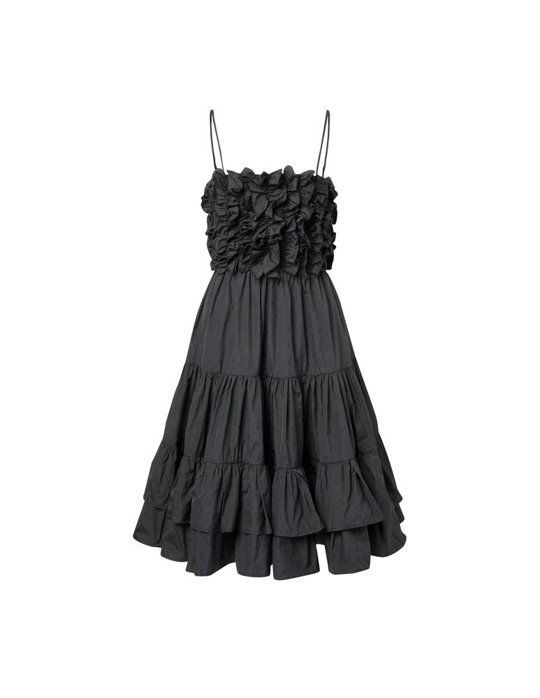 rinascente MSGM Vestito midi con balze - nero