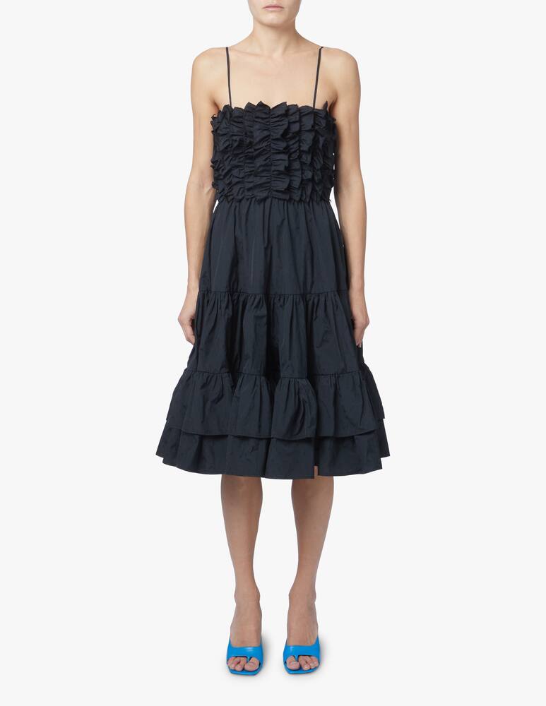 rinascente MSGM Vestito midi con balze - nero