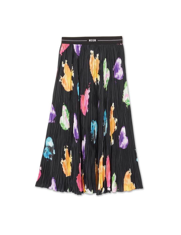 rinascente MSGM Gonna midi plissettata - nero
