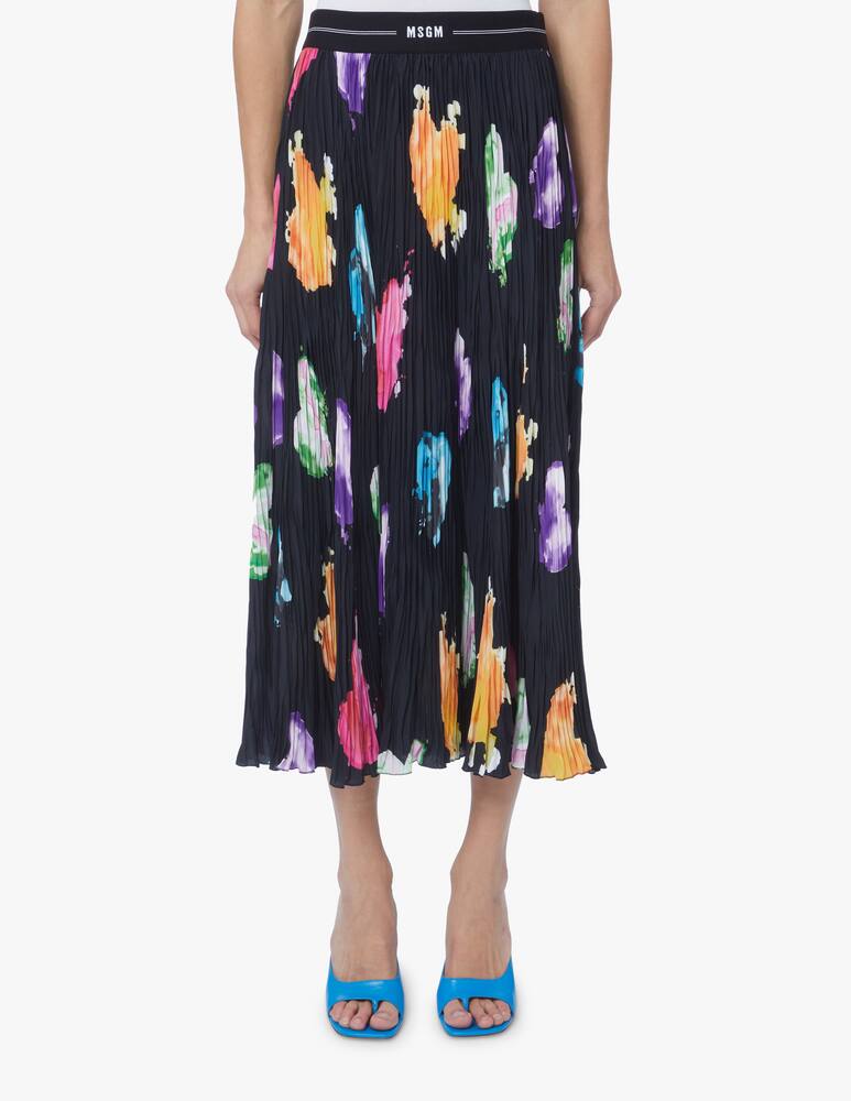 rinascente MSGM Gonna midi plissettata - nero