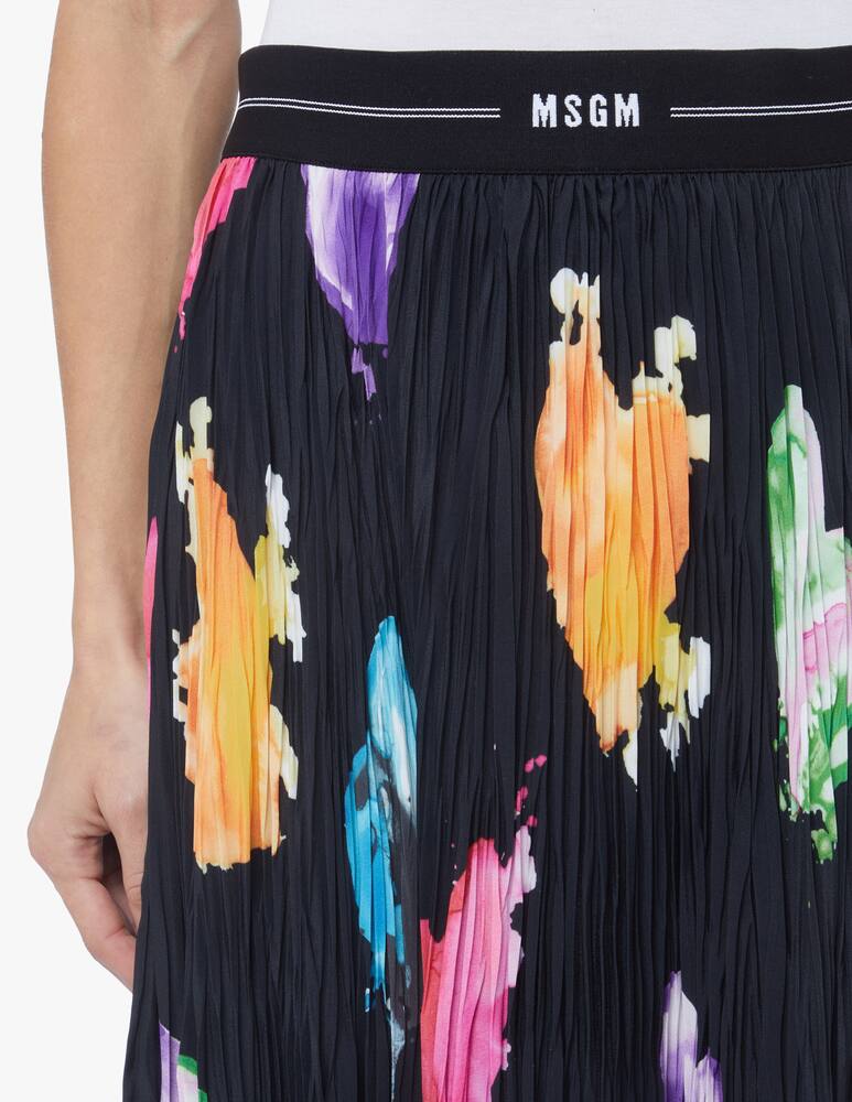 rinascente MSGM Gonna midi plissettata - nero