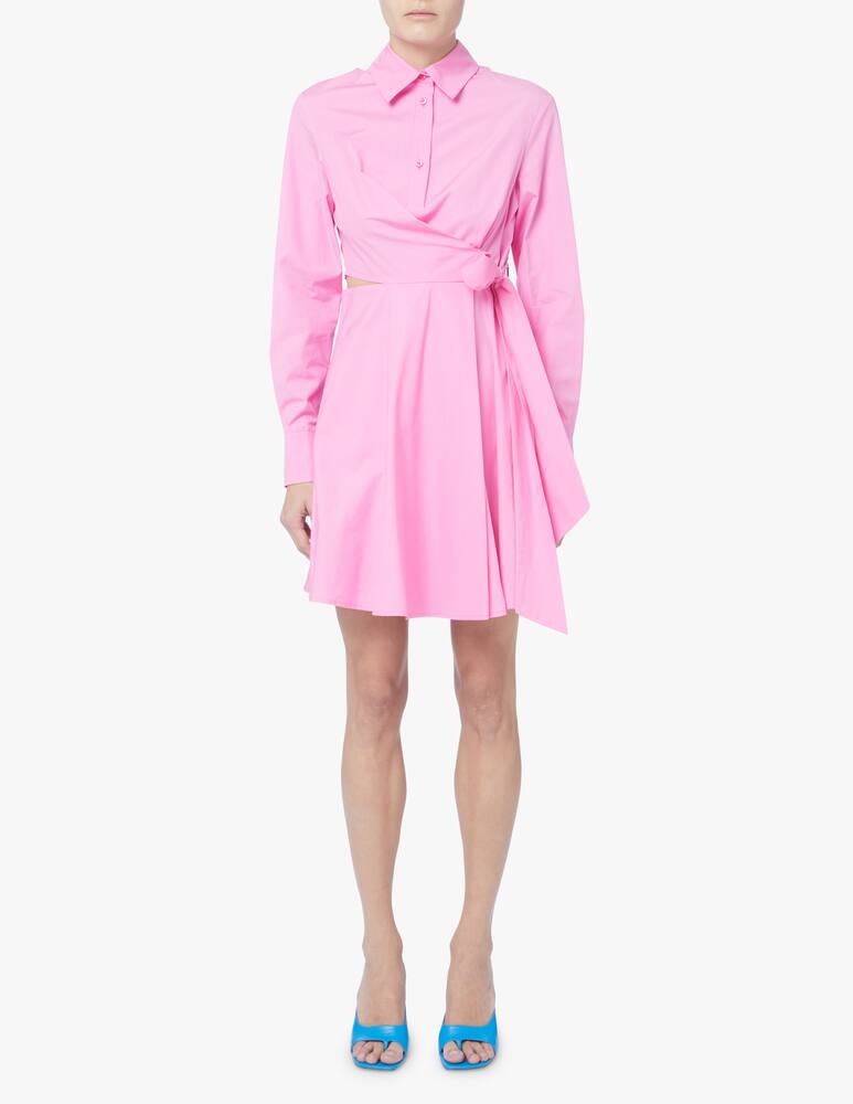 rinascente MSGM Vestito mini con fiocco in vita - rosa