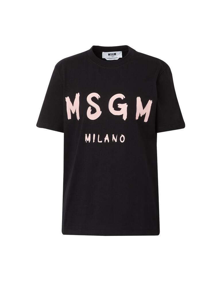 rinascente MSGM Cotton t-shirt with logo - black