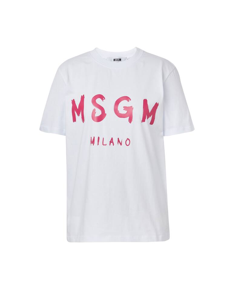 rinascente MSGM Cotton t-shirt with logo - white
