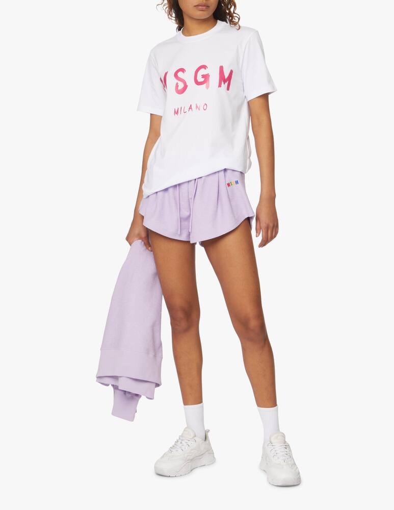 rinascente MSGM Cotton t-shirt with logo - white
