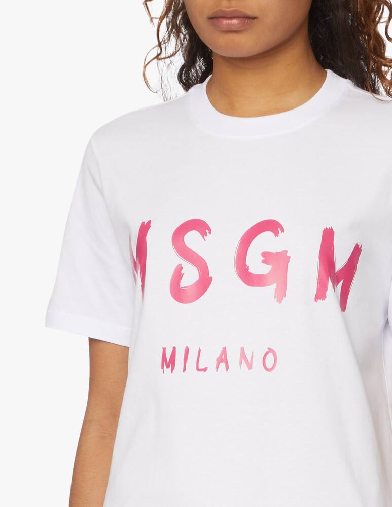 rinascente MSGM Cotton t-shirt with logo - white
