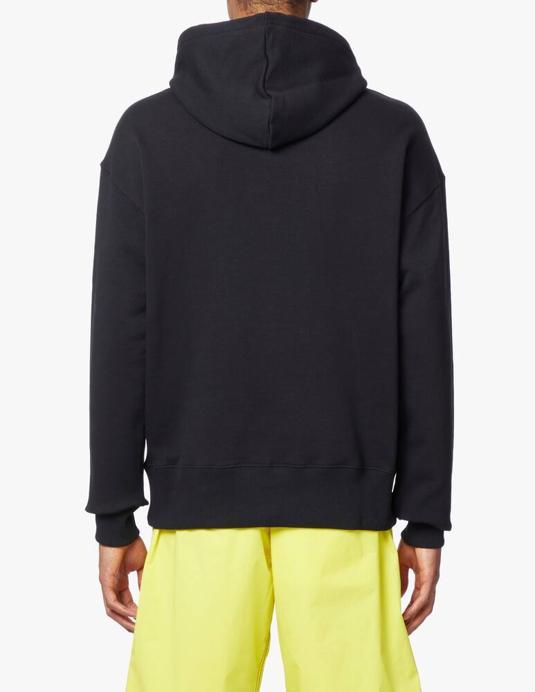 rinascente MSGM Felpa con cappuccio con logo spray - nero