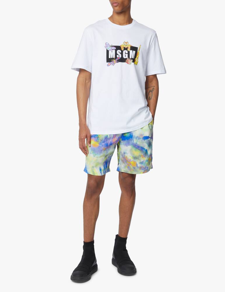 rinascente MSGM T-shirt logo animals - white