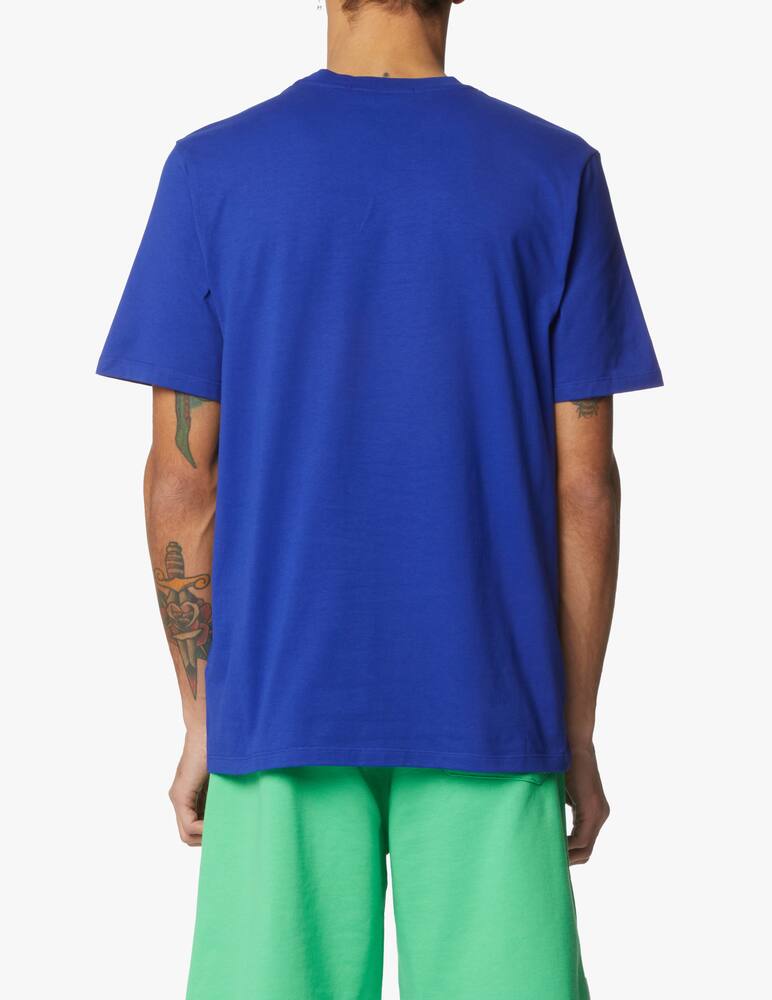 rinascente MSGM T-shirt logo collar - blue