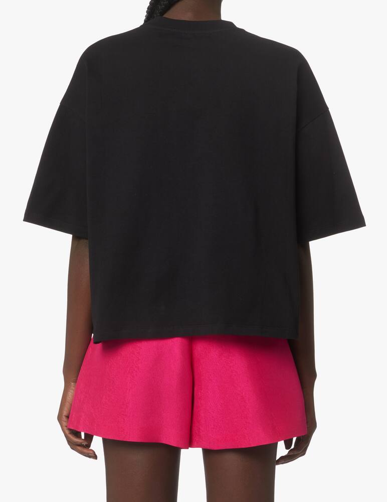 rinascente MSGM Cotton cropped t-shirt - black