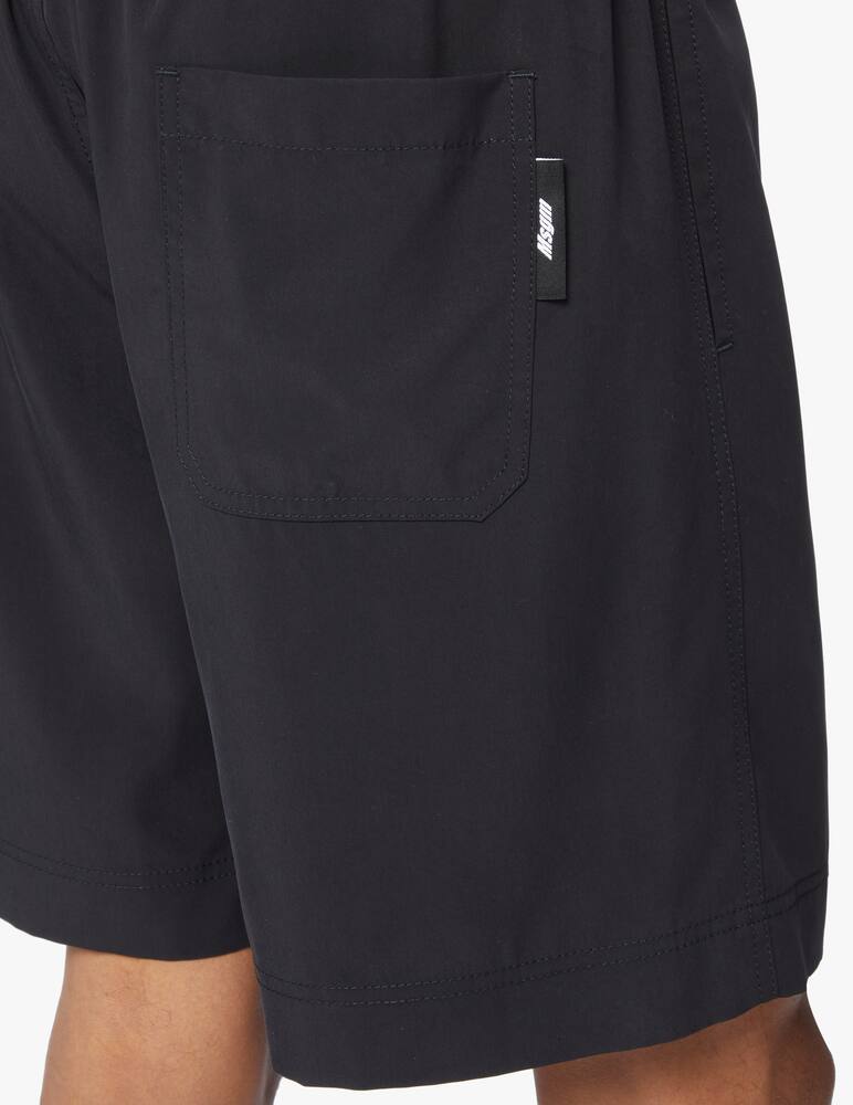 rinascente MSGM Bermuda in viscosa - nero