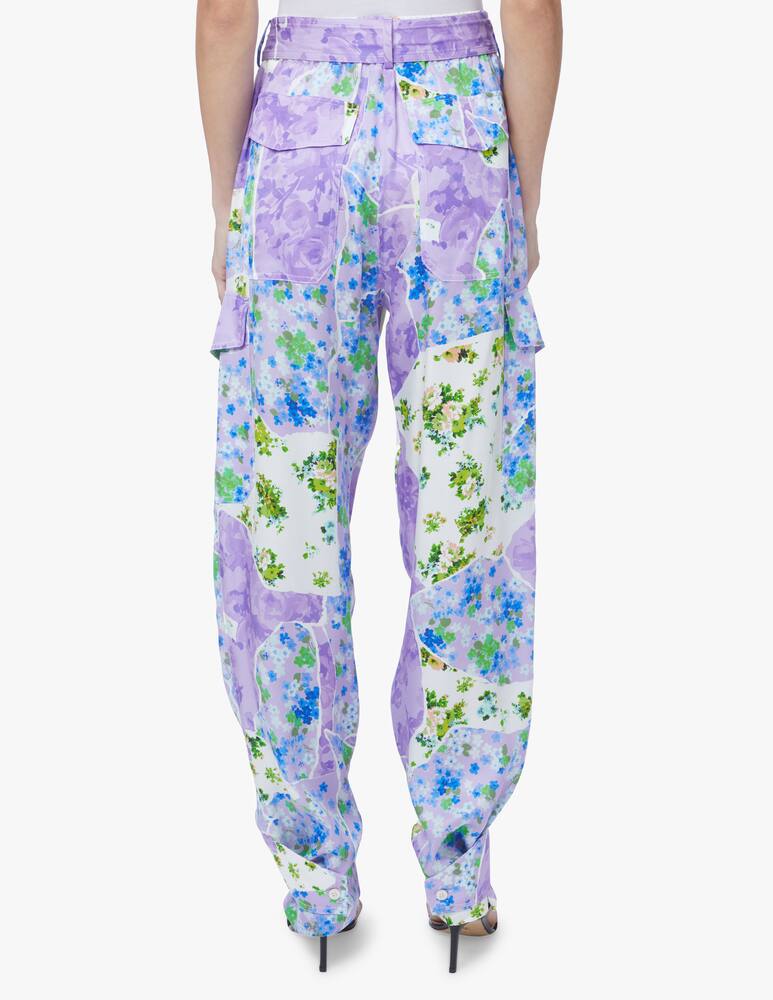 rinascente MSGM Pantaloni cargo con fiori - lilla